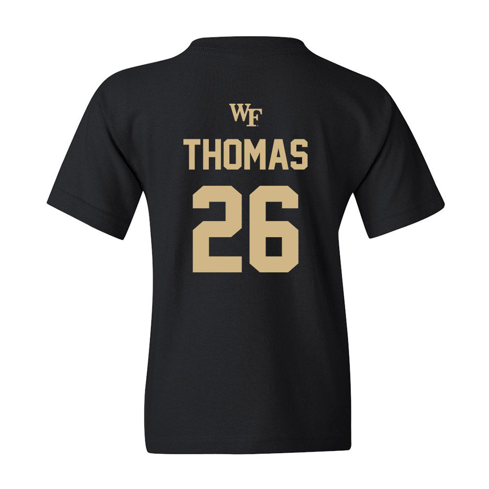 Wake Forest - NCAA Men's Soccer : Colin Thomas Youth T-Shirt