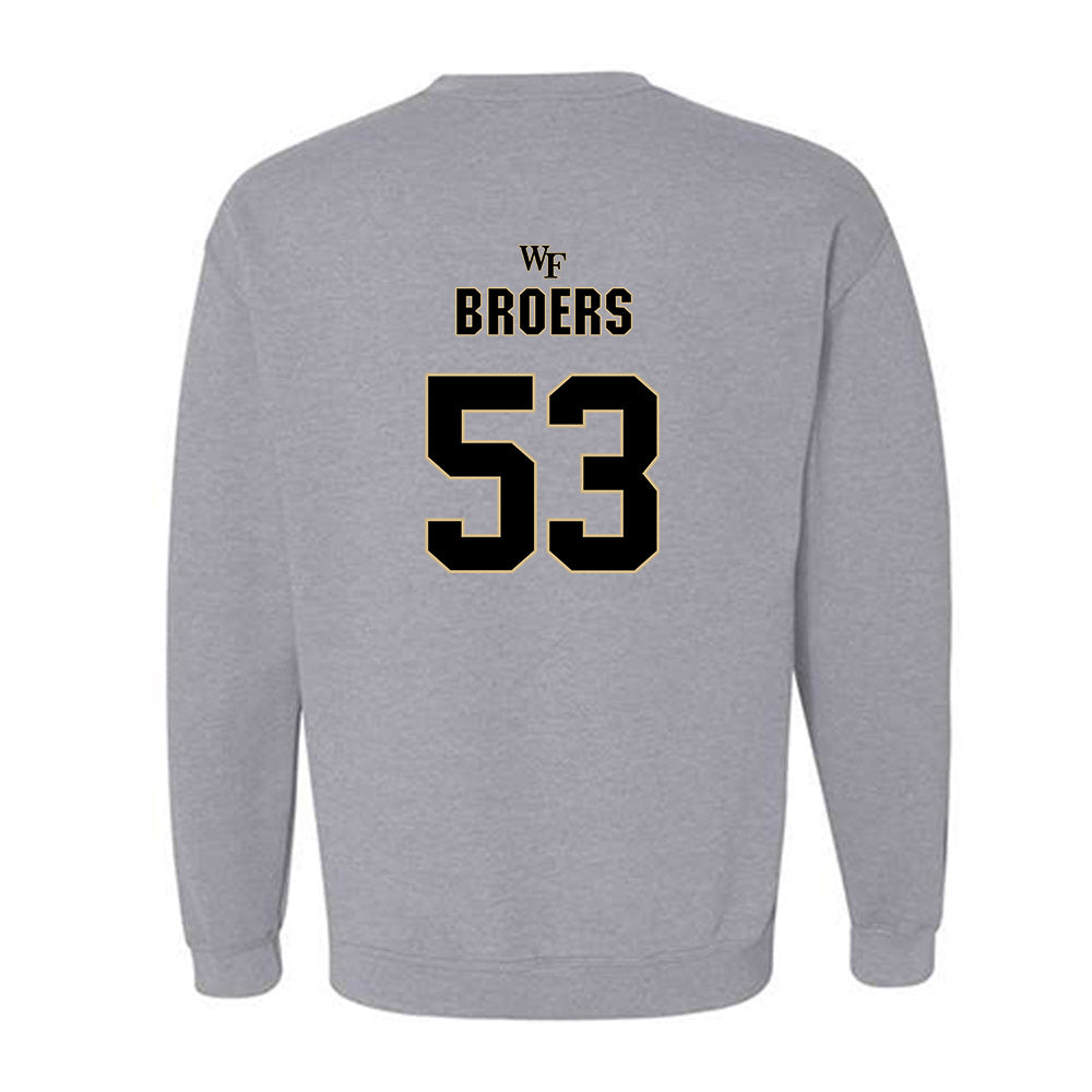 Wake Forest - NCAA Football : Carter Broers Sweatshirt