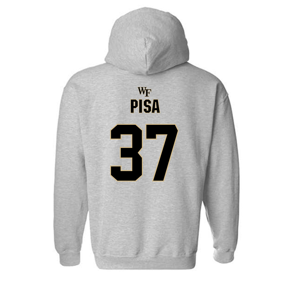 Wake Forest - NCAA Football : Owen Pisa - Hooded Sweatshirt Classic Shersey