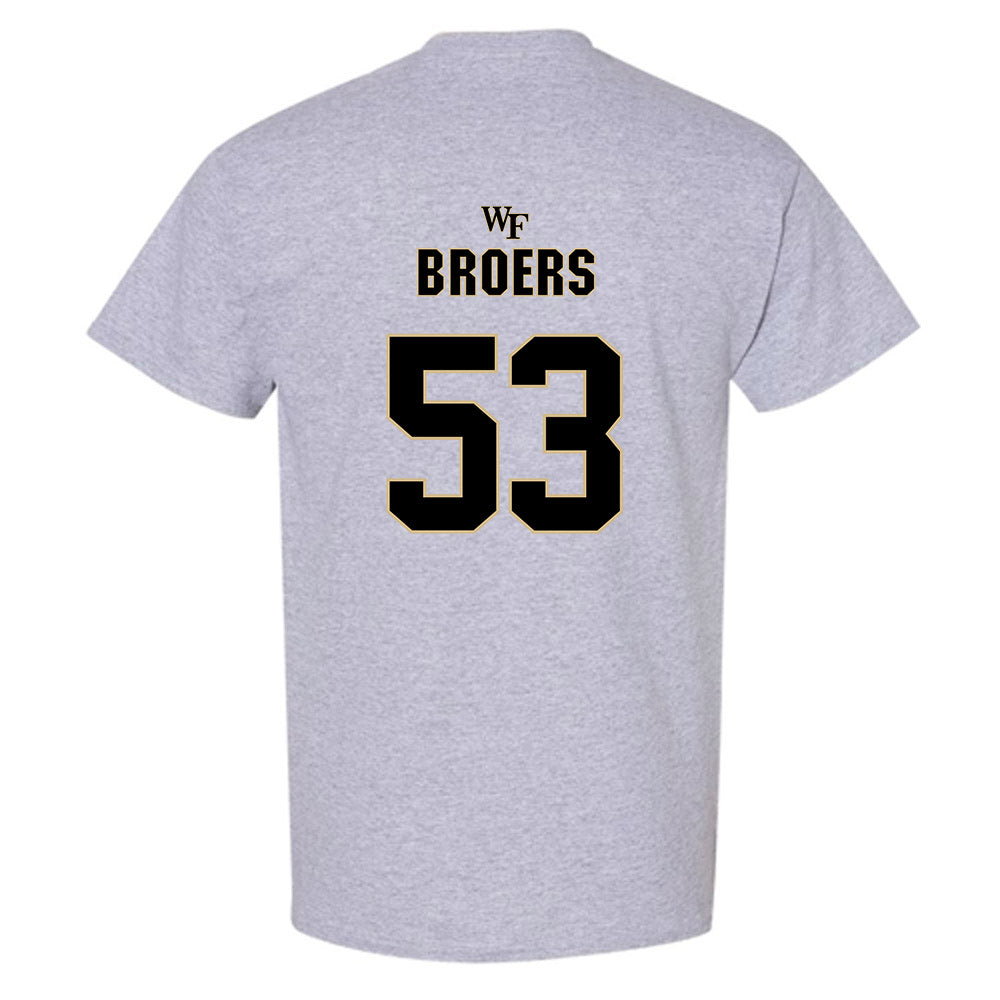 Wake Forest - NCAA Football : Carter Broers Short Sleeve T-Shirt