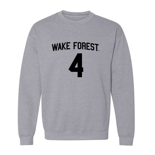 Wake Forest - NCAA Baseball : Blake Morningstar - Crewneck Sweatshirt Classic Shersey