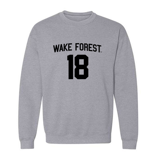 Wake Forest - NCAA Baseball : Jeter Polledo - Crewneck Sweatshirt Classic Shersey