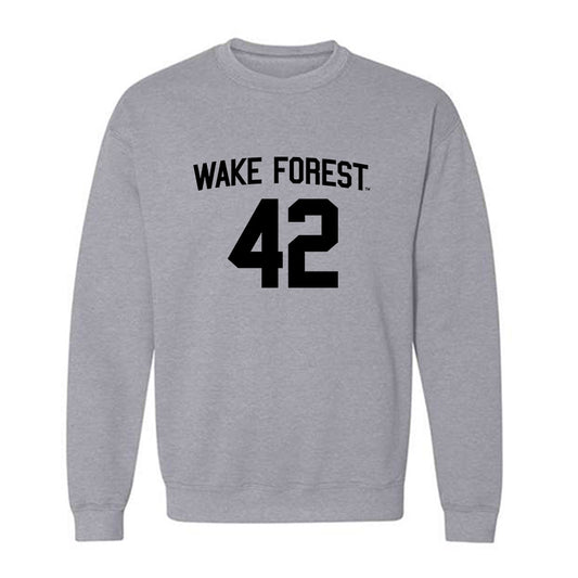 Wake Forest - NCAA Baseball : Joseph Ariola - Crewneck Sweatshirt Classic Shersey