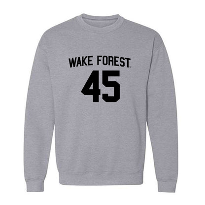 Wake Forest - NCAA Baseball : Dylan Zucker - Crewneck Sweatshirt Classic Shersey