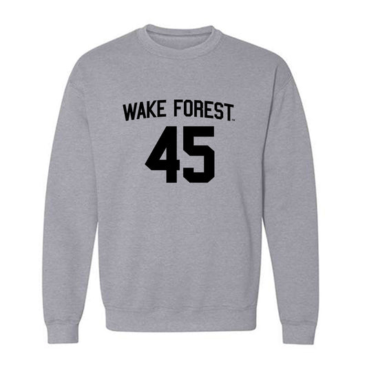 Wake Forest - NCAA Baseball : Dylan Zucker - Crewneck Sweatshirt Classic Shersey