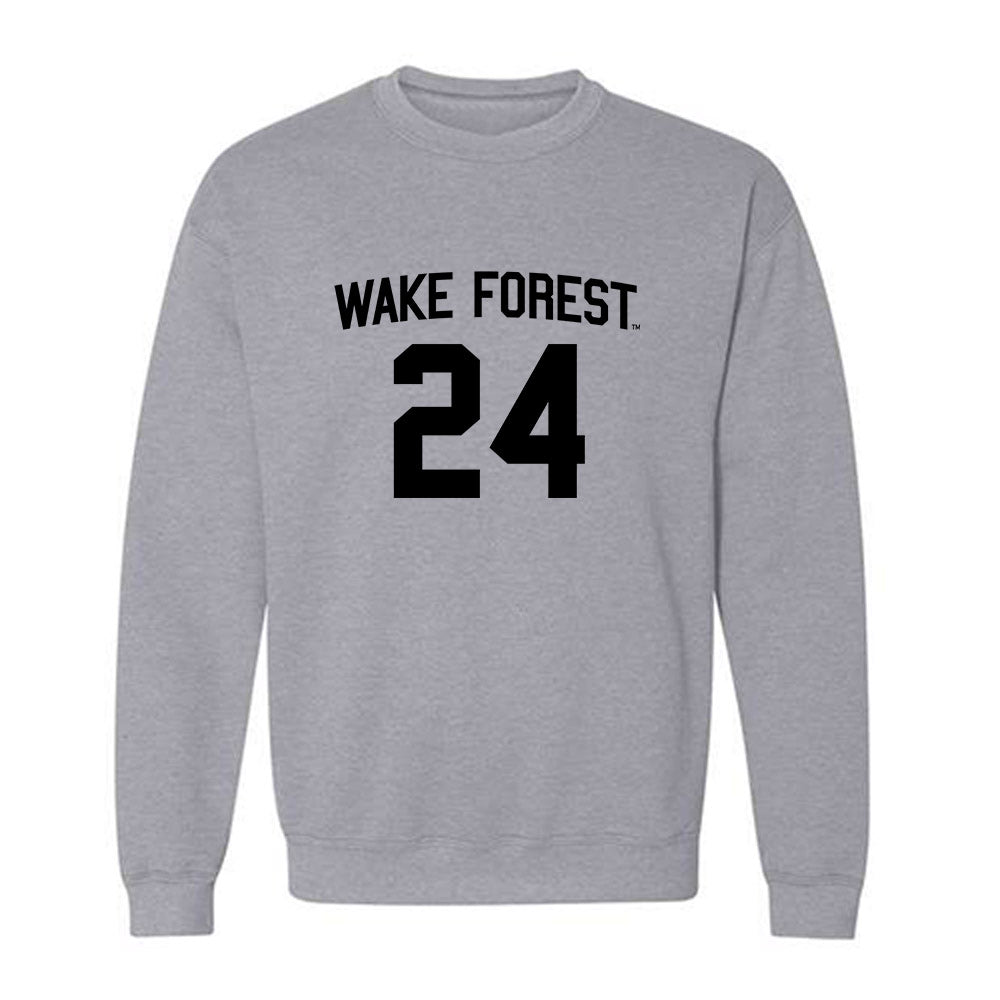 Wake Forest - NCAA Baseball : Antonio Morales - Crewneck Sweatshirt Classic Shersey