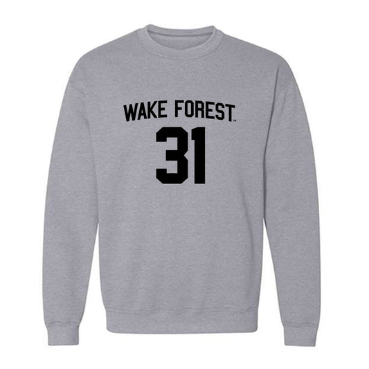 Wake Forest - NCAA Baseball : Jake Reinisch - Crewneck Sweatshirt Classic Shersey
