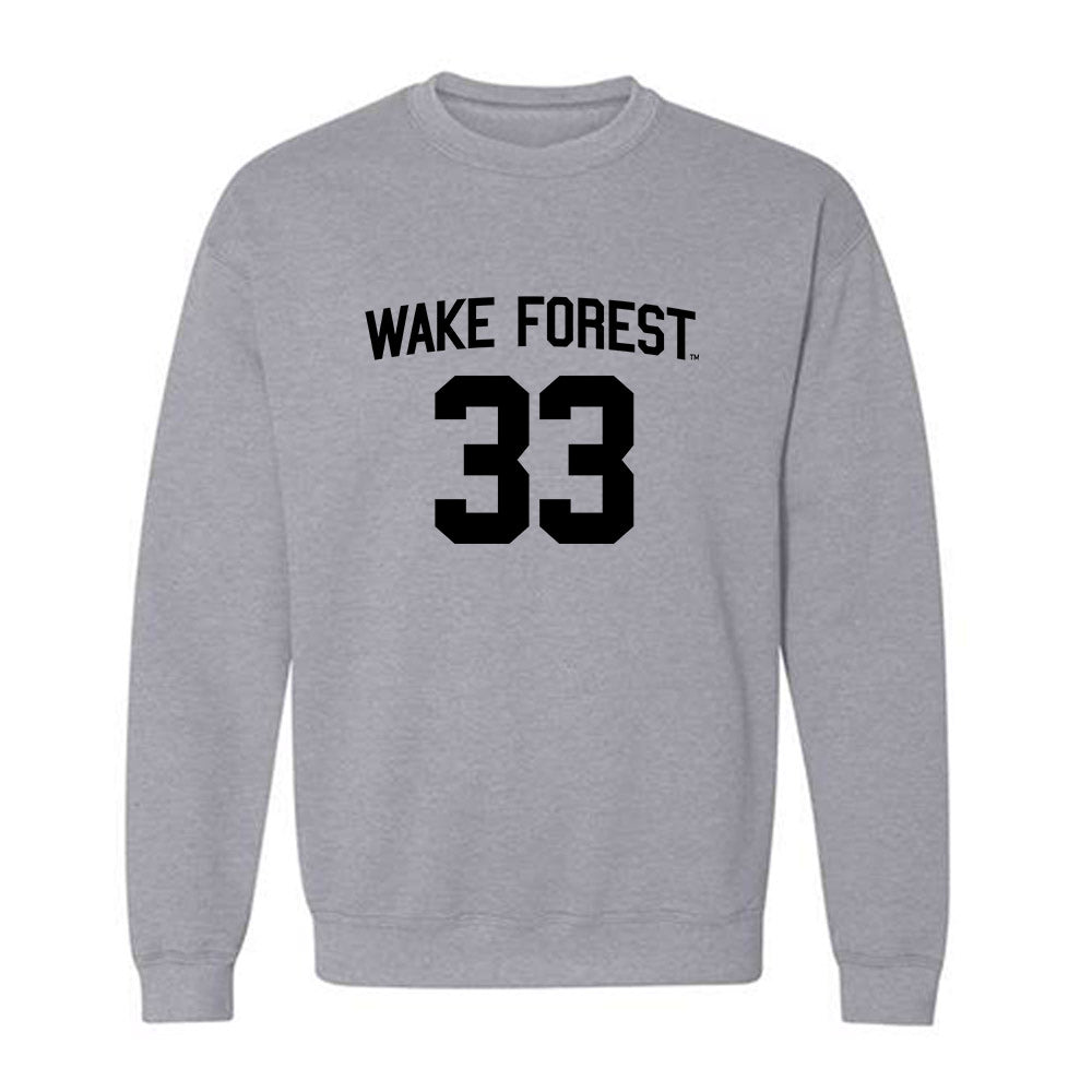 Wake Forest - NCAA Baseball : Chris Katz - Crewneck Sweatshirt Classic Shersey