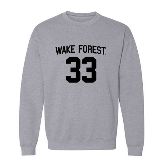 Wake Forest - NCAA Baseball : Chris Katz - Crewneck Sweatshirt Classic Shersey