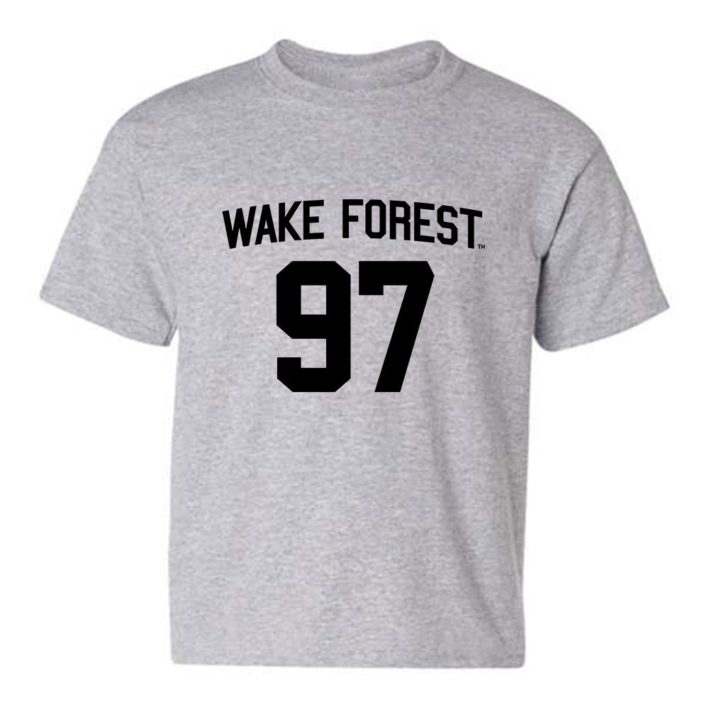 Wake Forest - NCAA Football : Caleb Carlson - Youth T-Shirt