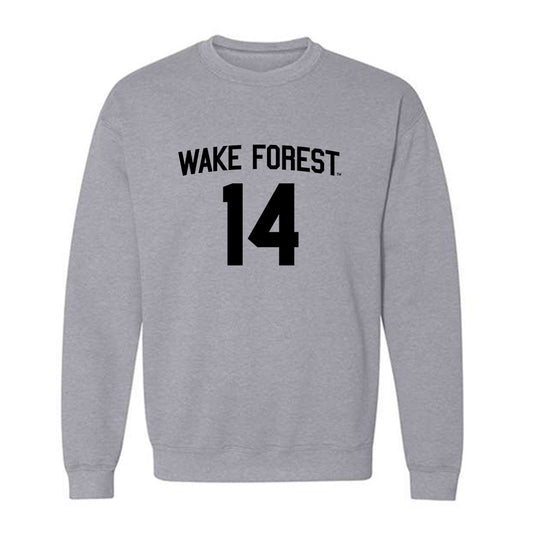 Wake Forest - NCAA Baseball : Javar Williams - Crewneck Sweatshirt Classic Shersey
