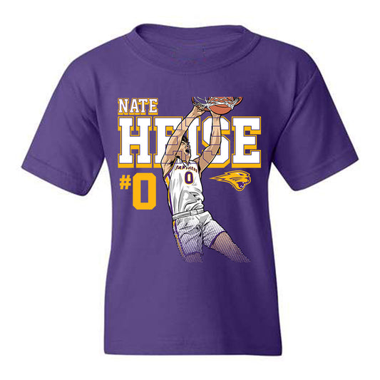 Northern Iowa - NCAA Men's Basketball : Nate Heise Slam Dunk Fashion Shersey Youth T-Shirt