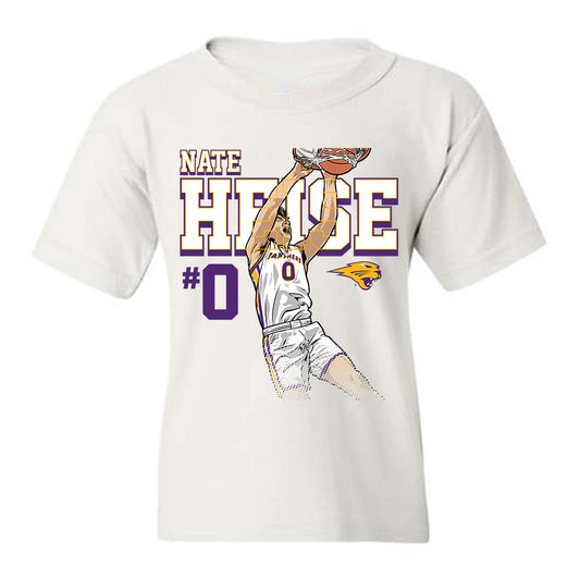 Northern Iowa - NCAA Men's Basketball : Nate Heise Slam Dunk Fashion Shersey Youth T-Shirt