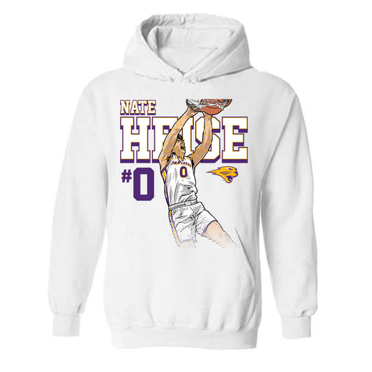 Northern Iowa - NCAA Men's Basketball : Nate Heise Slam Dunk Fashion Shersey Hooded Sweatshirt