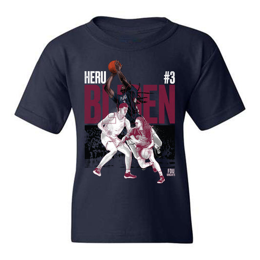FDU - NCAA Men's Basketball : Heru Bligen Illustration Youth T-Shirt