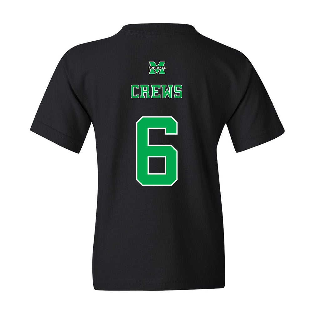 Marshall - NCAA Softball : Aaliyah Crews - Youth T-Shirt Sports Shersey