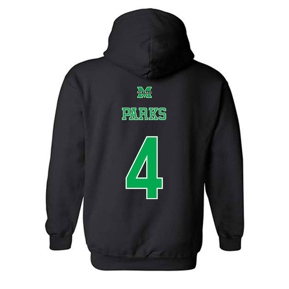 Marshall - NCAA Softball : Kasia Parks - Hooded Sweatshirt Sports Shersey