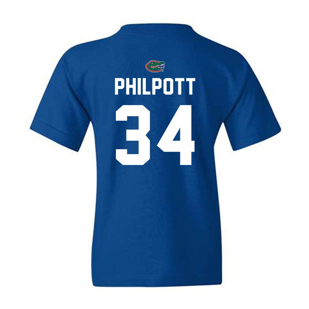 Florida - NCAA Baseball : Alex Philpott - Youth T-Shirt Replica Shersey