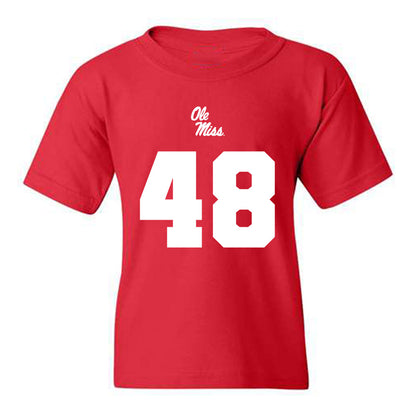 Ole Miss - NCAA Football : Charlie Pollock Replica Shersey Youth T-Shirt