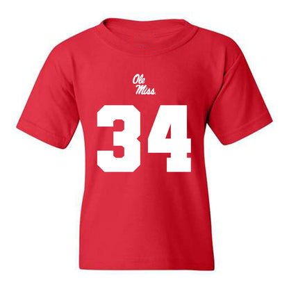 Ole Miss - NCAA Football : Tyler Banks Replica Shersey Youth T-Shirt
