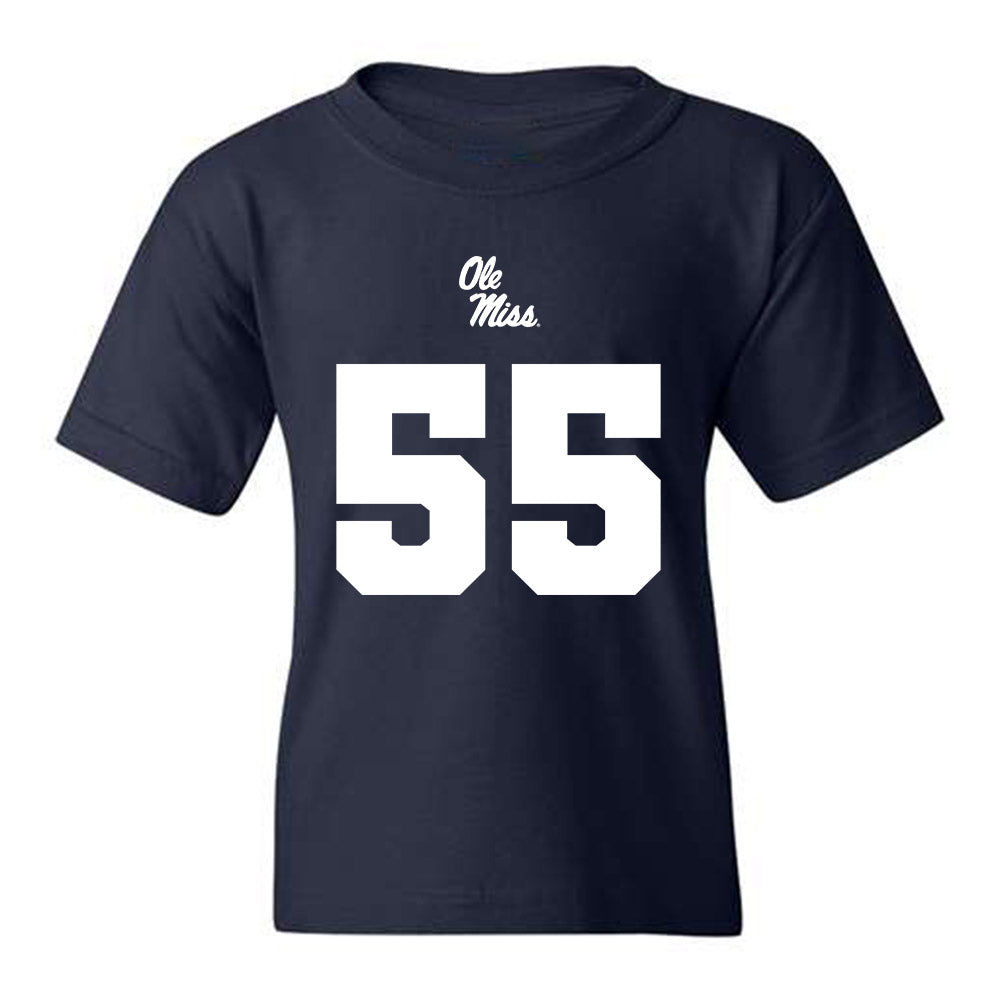 Ole Miss - NCAA Football : Preston Cushman Replica Shersey Youth T-Shirt