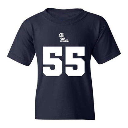 Ole Miss - NCAA Football : Preston Cushman Replica Shersey Youth T-Shirt