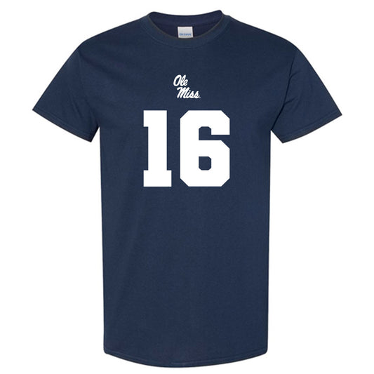 Ole Miss - NCAA Football : Braden Waterman Replica Shersey Short Sleeve T-Shirt