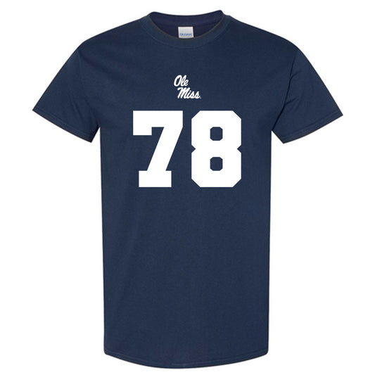 Ole Miss - NCAA Football : Jeremy James Replica Shersey Short Sleeve T-Shirt