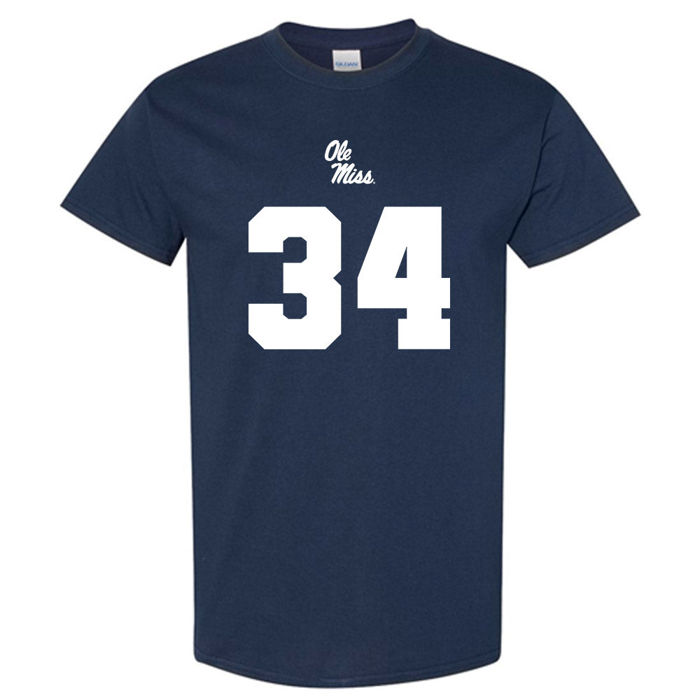 Ole Miss - NCAA Football : Tyler Banks Replica Shersey Short Sleeve T-Shirt