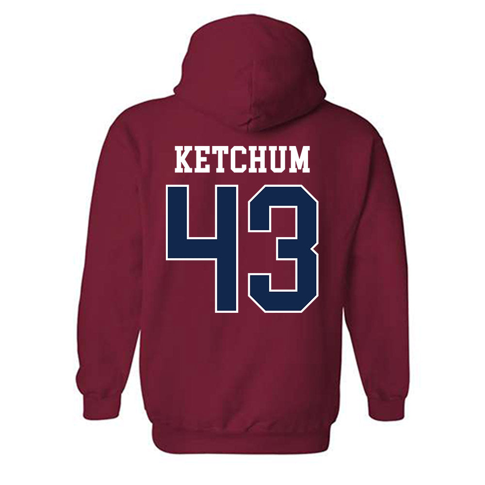 Ole Miss - NCAA Baseball : Cole Ketchum - Hooded Sweatshirt Replica Shersey