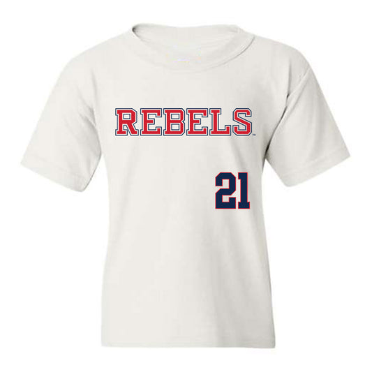 Ole Miss - NCAA Softball : Grace Thompson - Youth T-Shirt Replica Shersey