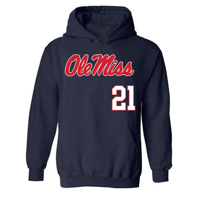 Ole Miss - NCAA Softball : Grace Thompson - Hooded Sweatshirt Replica Shersey