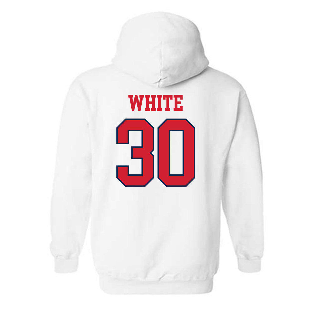 Ole Miss - NCAA Football : Trip White Hooded Sweatshirt