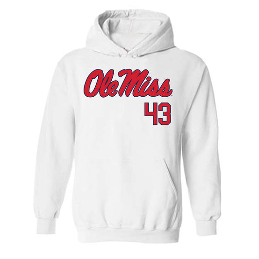 Ole Miss - NCAA Baseball : Cole Ketchum - Hooded Sweatshirt Classic Shersey