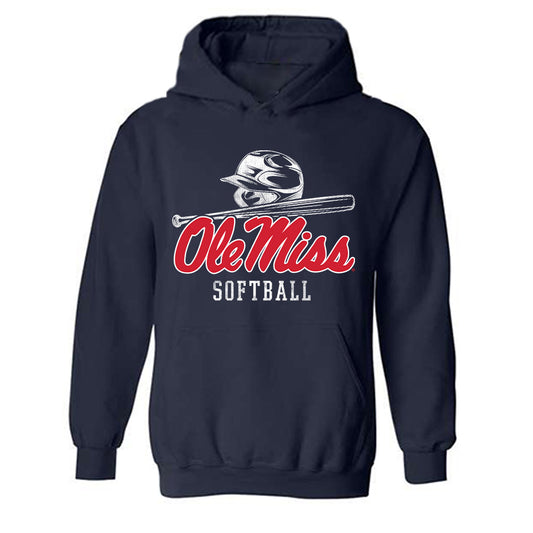 Ole Miss - NCAA Softball : Angelina DeLeon - Hooded Sweatshirt Sports Shersey