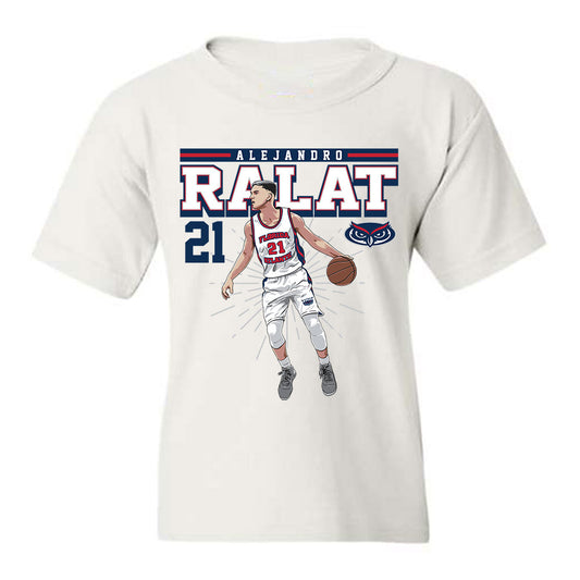 FAU - NCAA Men's Basketball : Alejandro Ralat Illustration Youth T-Shirt