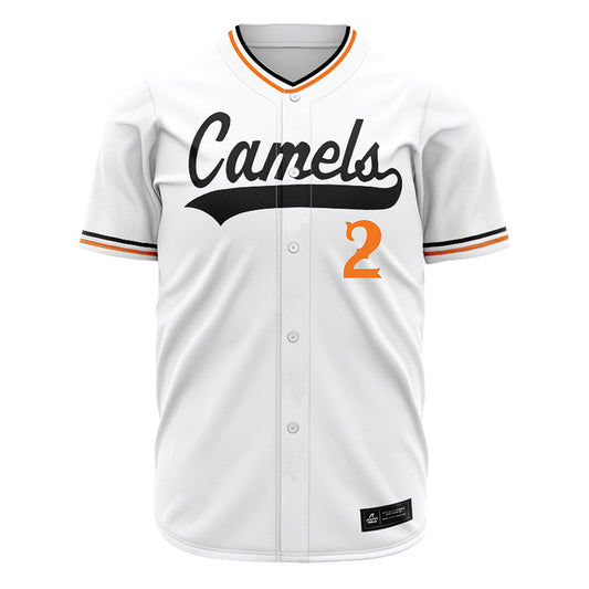 Campbell - NCAA Baseball : Trenton Harris - Baseball Jersey