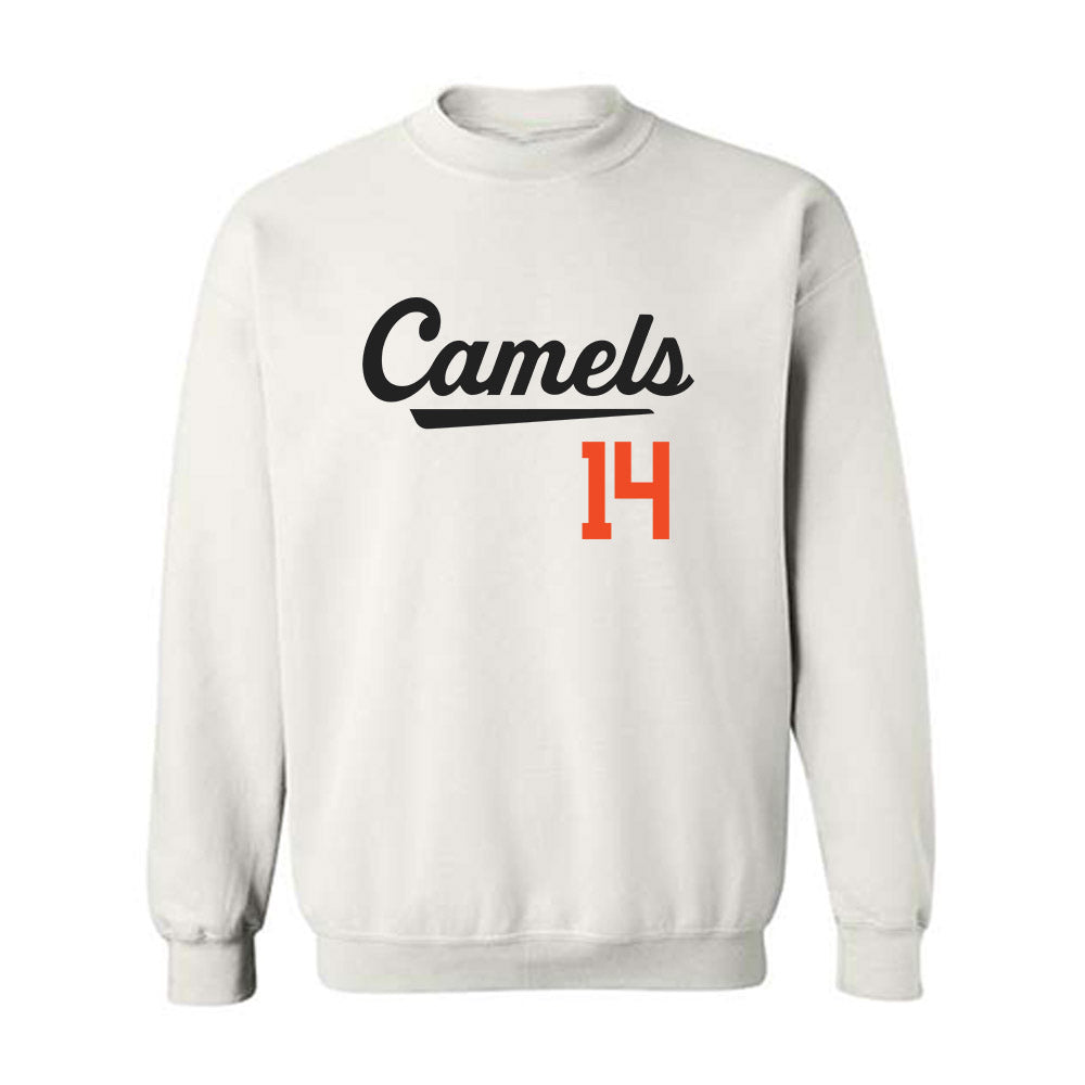 Campbell - NCAA Baseball : Zach Sabers - Crewneck Sweatshirt Replica Shersey