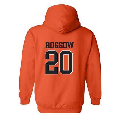 Campbell - NCAA Baseball : David Rossow - Hooded Sweatshirt Replica Shersey
