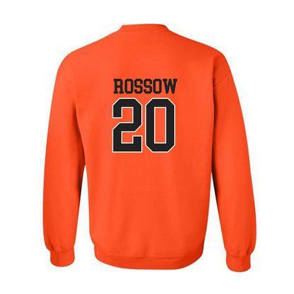 Campbell - NCAA Baseball : David Rossow - Crewneck Sweatshirt Replica Shersey
