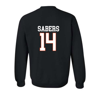 Campbell - NCAA Baseball : Zach Sabers - Crewneck Sweatshirt Replica Shersey