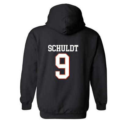 Campbell - NCAA Baseball : Andrew Schuldt - Hooded Sweatshirt Replica Shersey