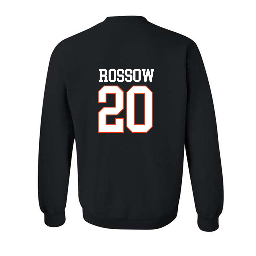 Campbell - NCAA Baseball : David Rossow - Crewneck Sweatshirt Replica Shersey