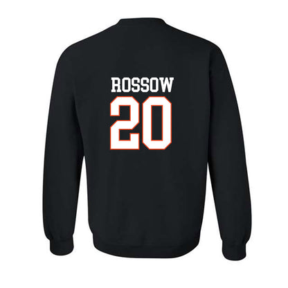 Campbell - NCAA Baseball : David Rossow - Crewneck Sweatshirt Replica Shersey
