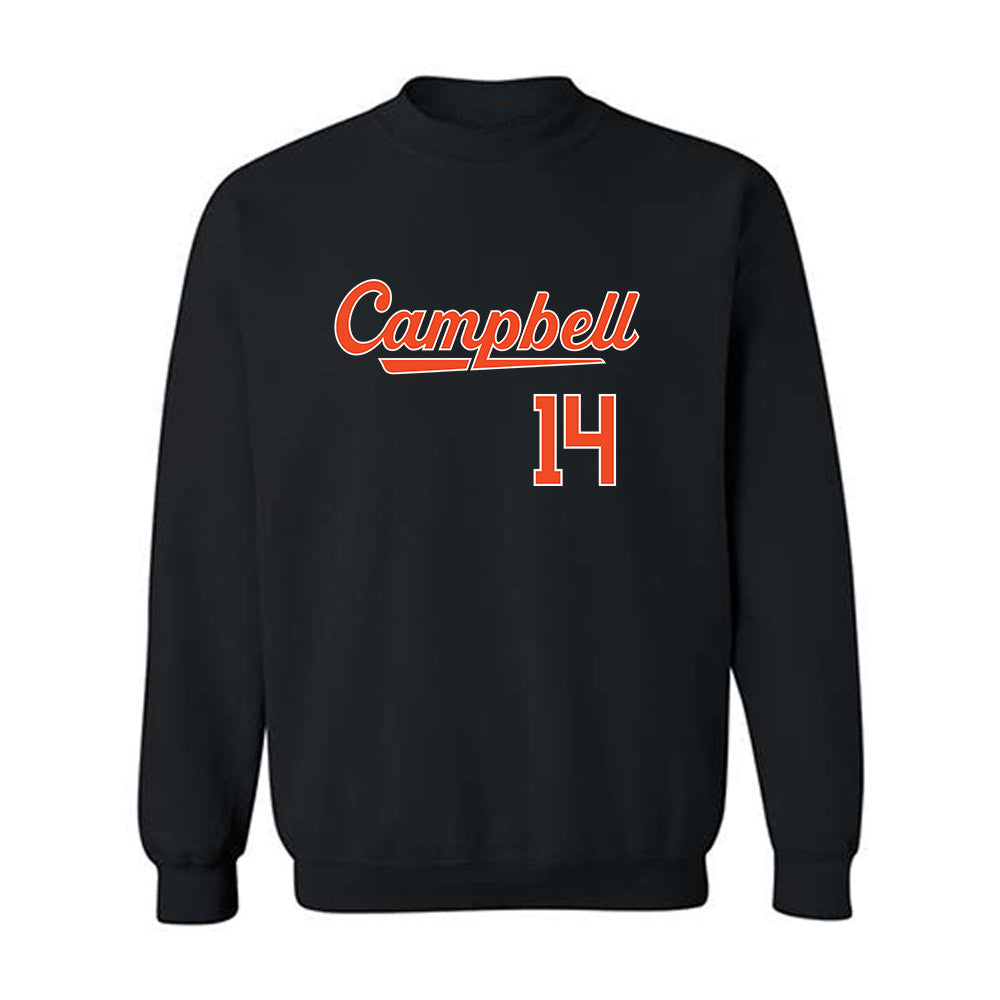 Campbell - NCAA Baseball : Zach Sabers - Crewneck Sweatshirt Replica Shersey