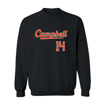 Campbell - NCAA Baseball : Zach Sabers - Crewneck Sweatshirt Replica Shersey