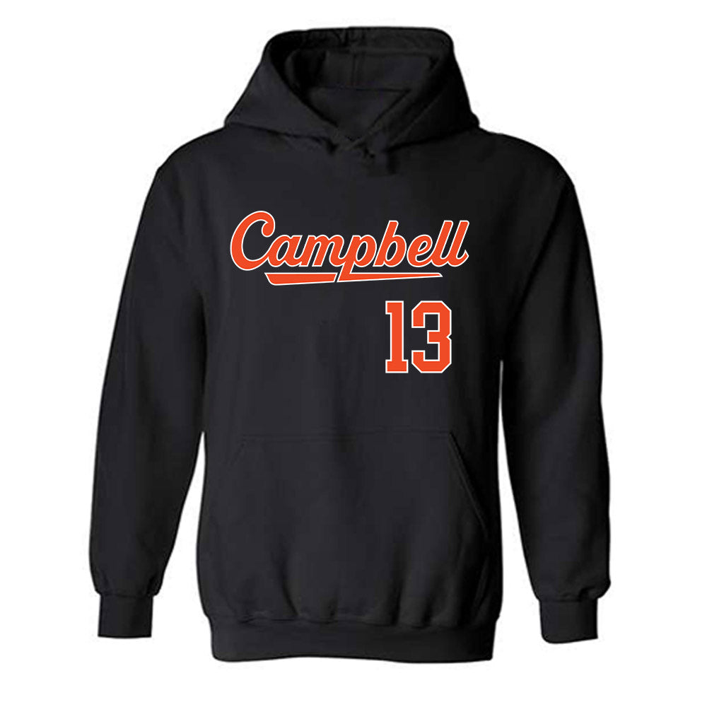 Campbell - NCAA Baseball : Jackson Thompson - Hooded Sweatshirt Replica Shersey