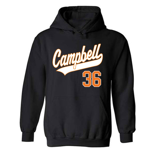 Campbell - NCAA Baseball : Aaron Rund - Replica Shersey Hooded Sweatshirt