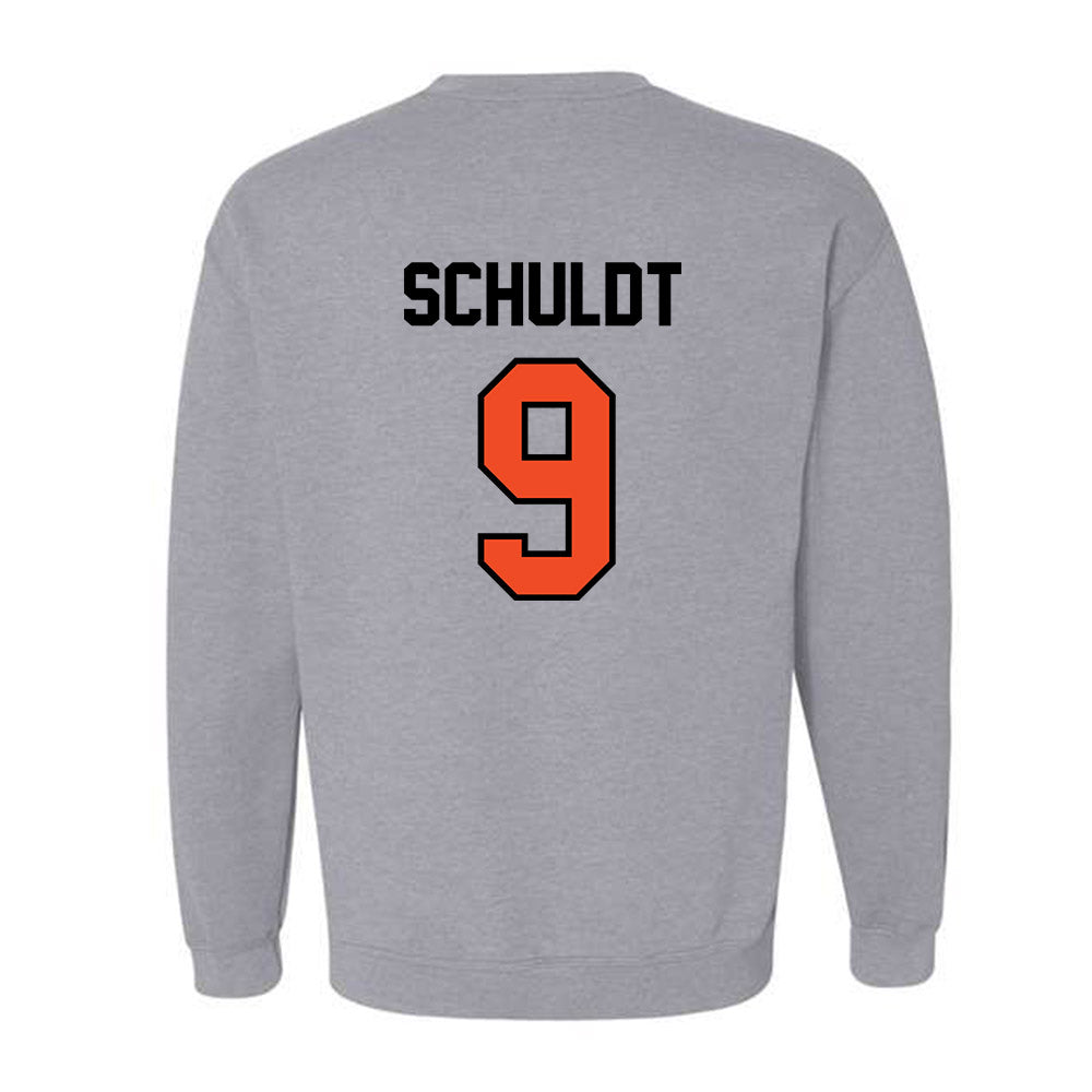 Campbell - NCAA Baseball : Andrew Schuldt - Crewneck Sweatshirt Classic Shersey