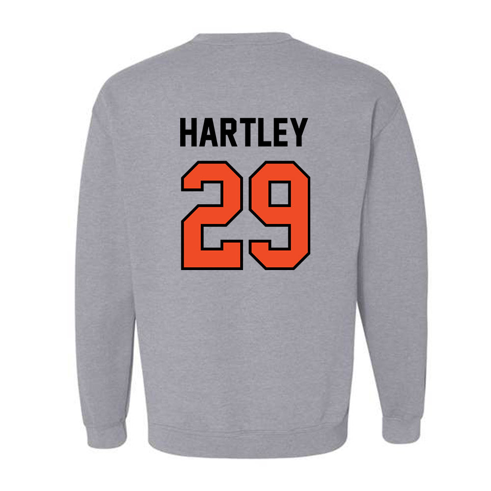 Campbell - NCAA Baseball : Wiley Hartley - Crewneck Sweatshirt Classic Shersey